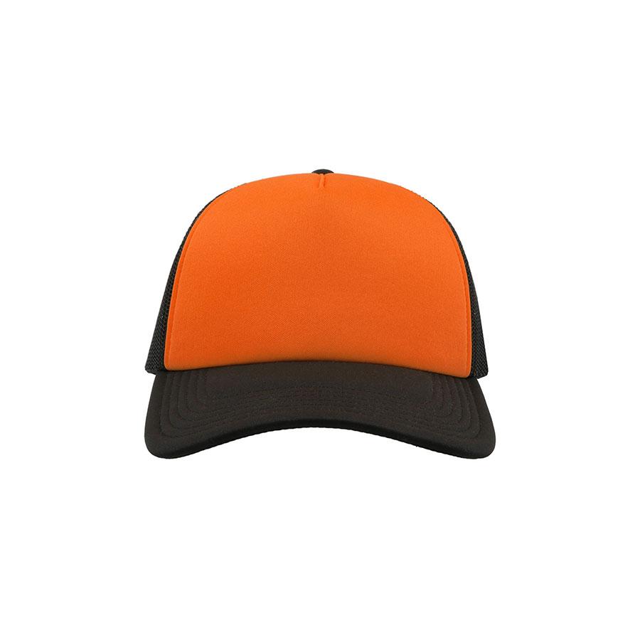 Бейсболка "RAPPER",5 клиньев,пластиковая застежка,оранжевый с черным,100% полиэстер,плотность80 г/м2 - фото 3 - id-p89709997