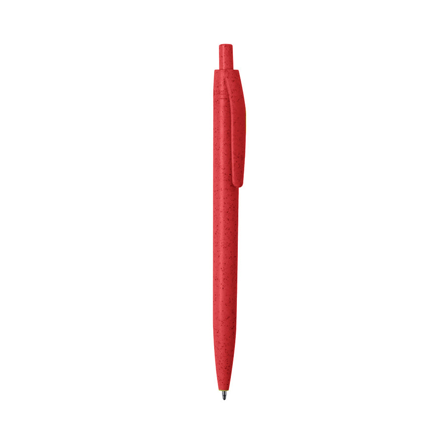 WIPPER, ручка шариковая, красный, пластик с пшеничным волокном - фото 2 - id-p89716758