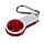 Брелок FLOYKIN со свистком, фонариком и светоотражателем на карабине, красный с белым, пластик, фото 3