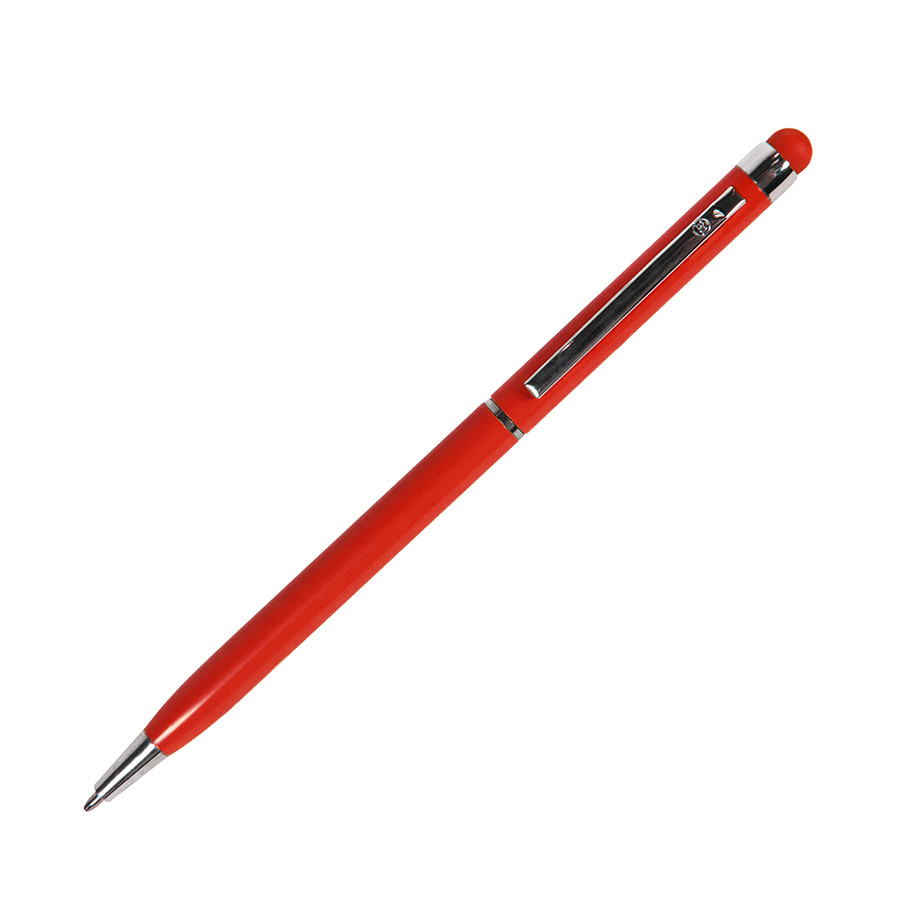 TOUCHWRITER, ручка шариковая со стилусом для сенсорных экранов, красный/хром, металл - фото 1 - id-p89719858