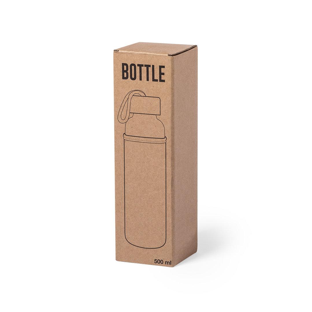 Бутылка для воды KASFOL, стекло, бамбук, 500 мл - фото 3 - id-p89717780