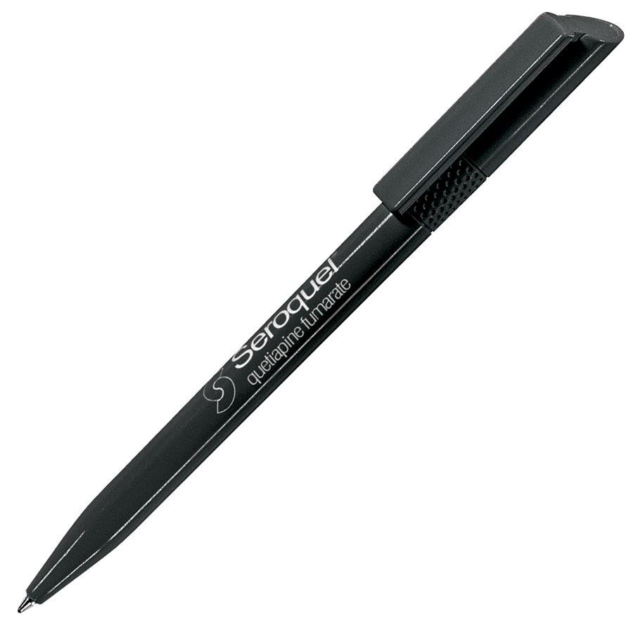 TWISTY, ручка шариковая, черный, пластик