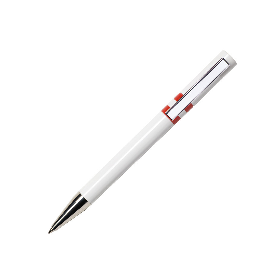 Ручка шариковая ETHIC, красный, пластик, металл