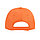 Бейсболка "Light", 5 клиньев,  застежка на липучке; оранжевый; 100% хлопок; плотность 150 г/м2, фото 3