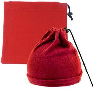Шапка-шарф с утяжкой "Articos", 24,5 x 25,5 см, красный, флис, 200 гр/м2 - фото 1 - id-p89719912