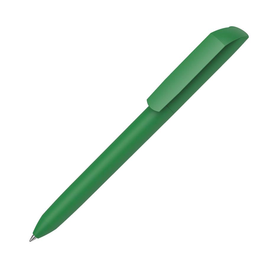 Ручка шариковая FLOW PURE, покрытие soft touch, зеленый, пластик
