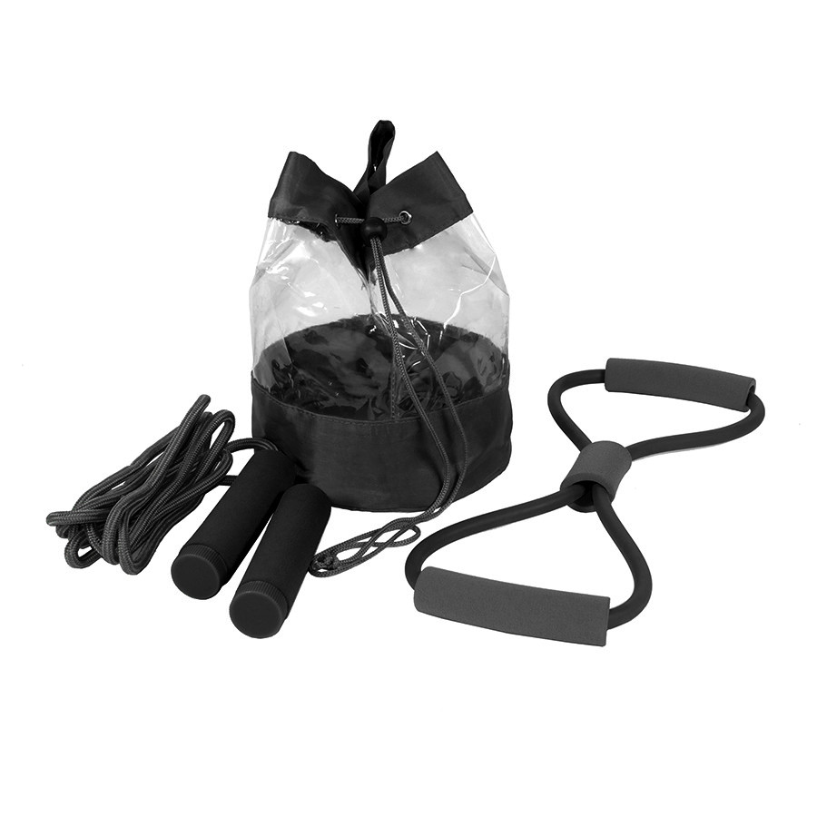 Набор SPORT UP, эспандер, скакалка, сумка, черный, полиуретан - фото 1 - id-p89712774