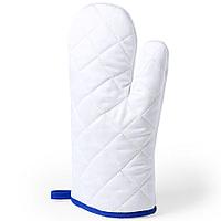 Прихватка-рукавица SILAX, белый с синим, полиэстер