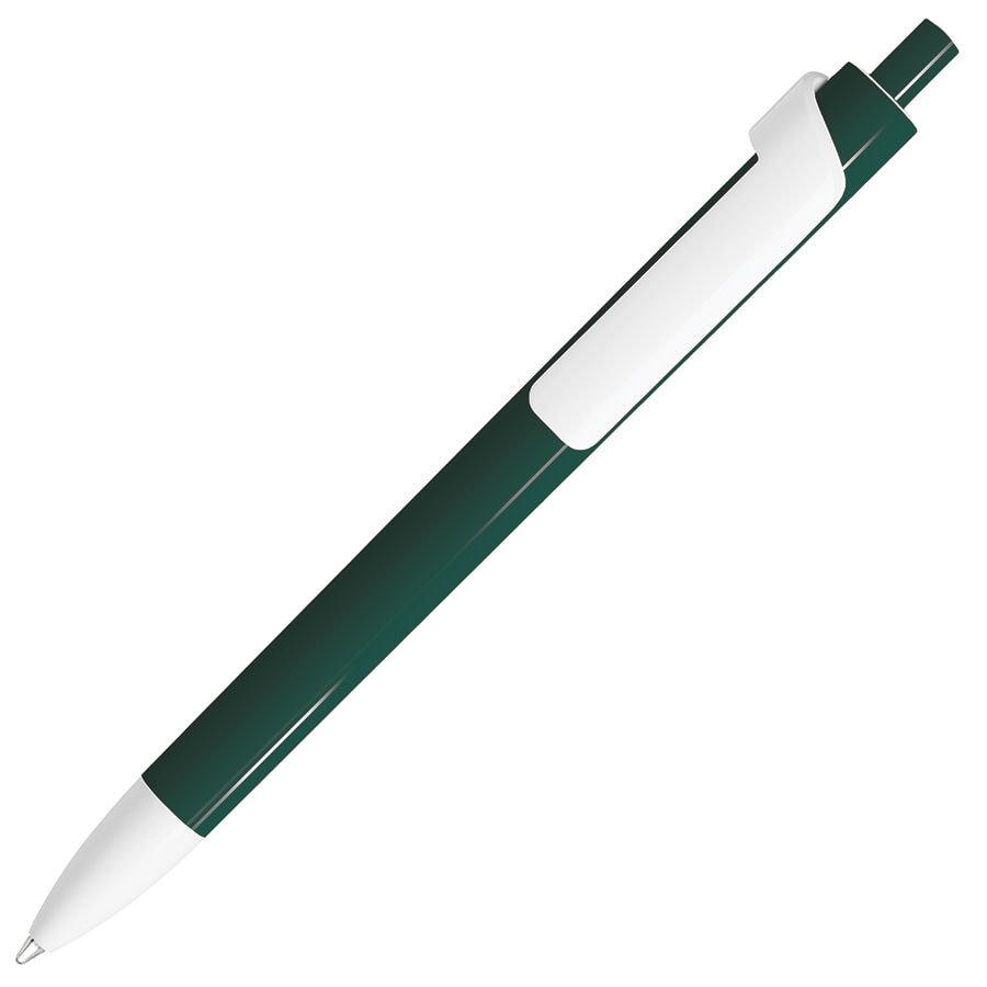 FORTE, ручка шариковая, темно-зеленый/белый, пластик