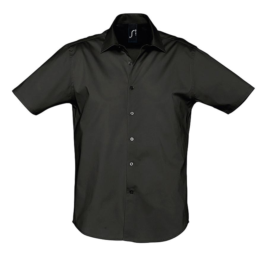 Рубашка мужская "Broadway", черный_S, 97% х/б, 3% п/э, 140г/м2 - фото 1 - id-p89710112