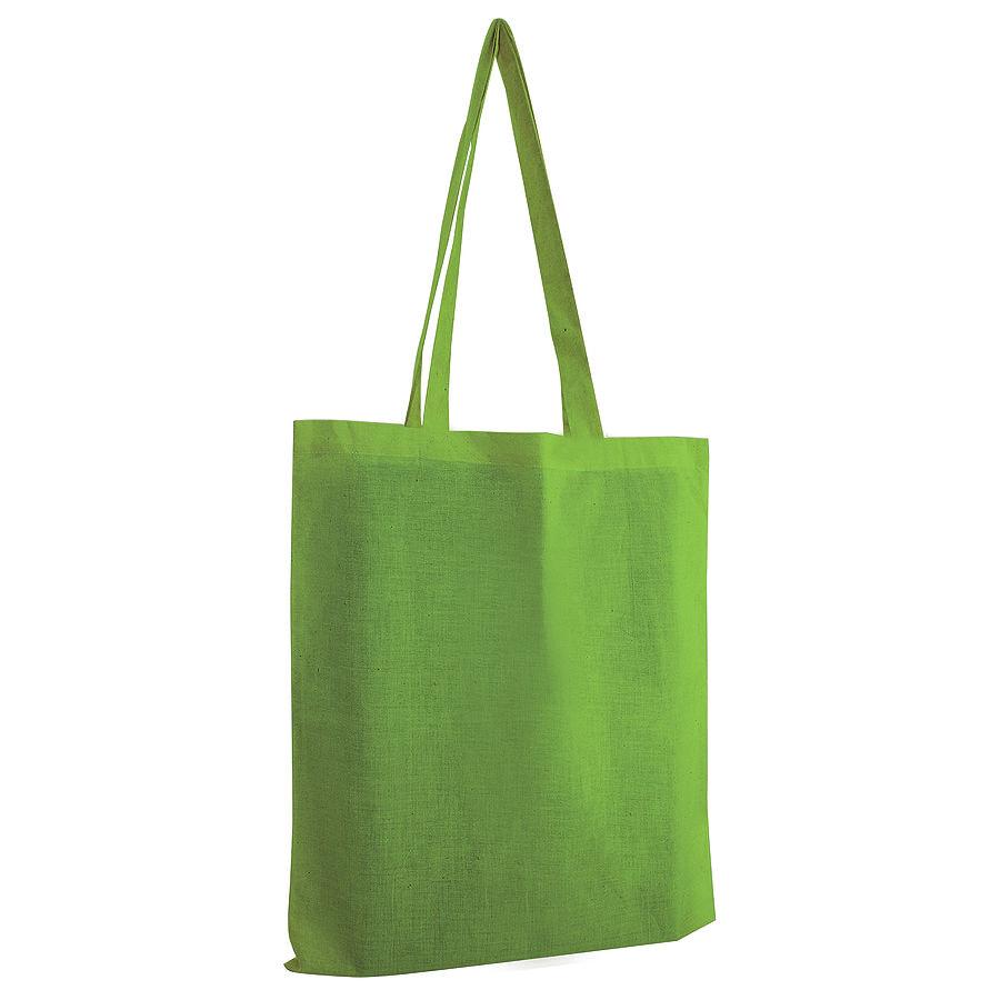 Сумка для покупок из хлопка "Eco"; зеленый; 38х42 см; 100% хлопок; шелкография - фото 1 - id-p89718940