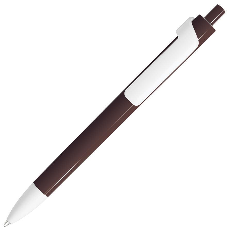 FORTE, ручка шариковая, шоколадный/белый, пластик