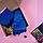 Набор подарочный VENUS BLUE: шарф, бизнес-блокнот, ручка, коробка, стружка, темно-синий, фото 2