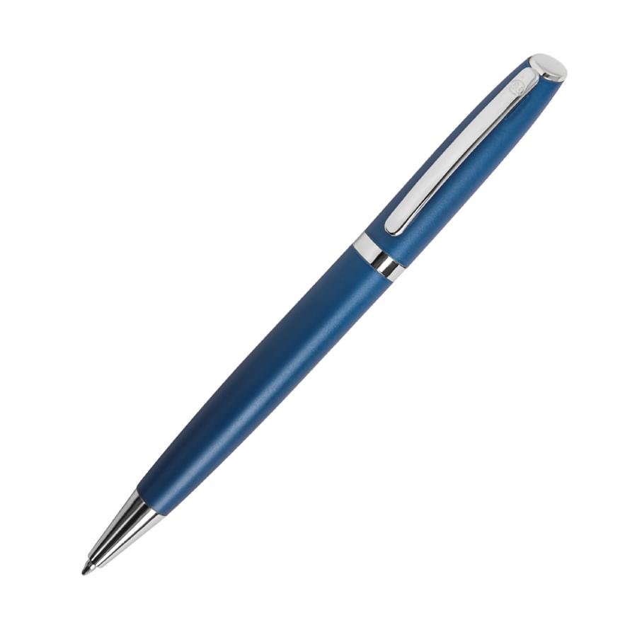 PEACHY, ручка шариковая, синий/хром, алюминий, пластик