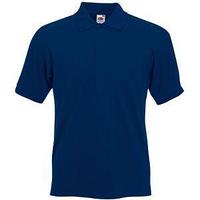 Поло "Slim Fit Polo", темно-синий_2XL, 97% х/б, 3% эластан, 220 г/м2