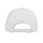 Бейсболка "Light", 5 клиньев, застежка на липучке; белый; 100% хлопок; плотность 150 г/м2, фото 3
