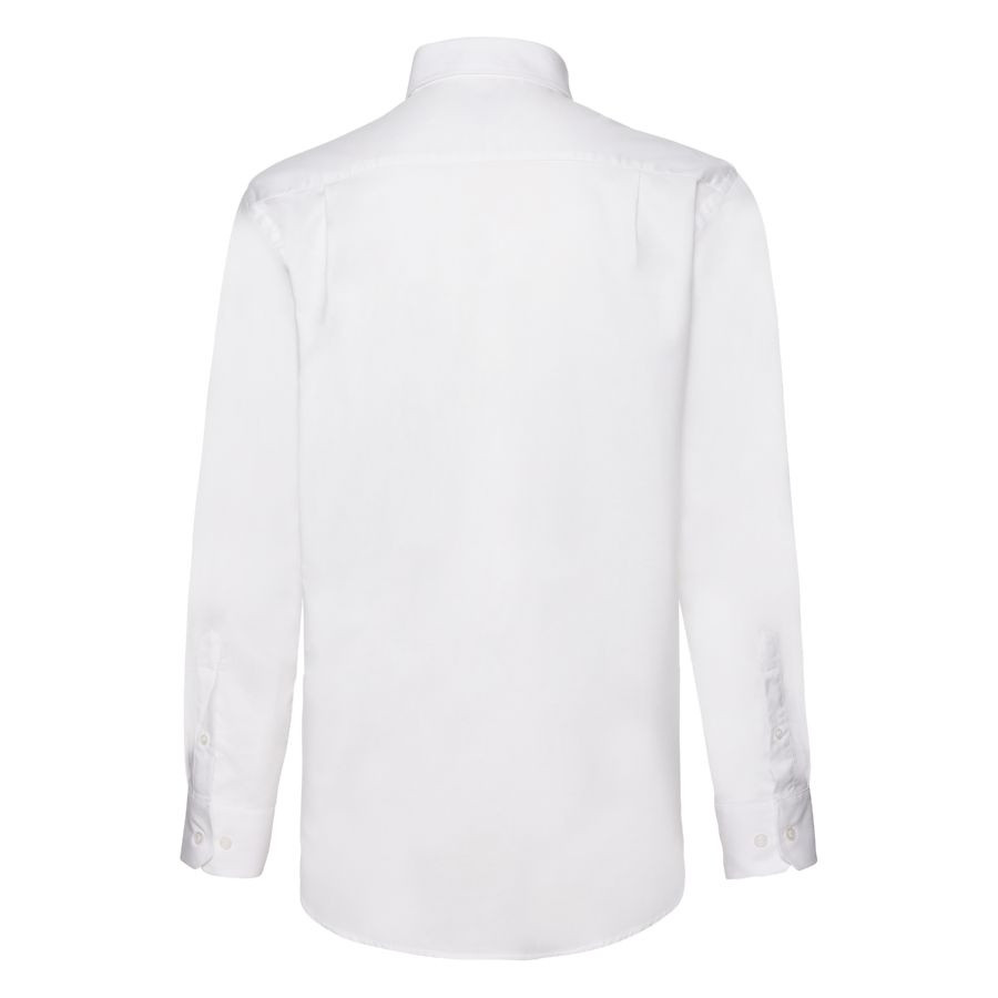 Рубашка "Long Sleeve Oxford Shirt", белый_XL, 70% х/б, 30% п/э, 130 г/м2 - фото 2 - id-p89719974