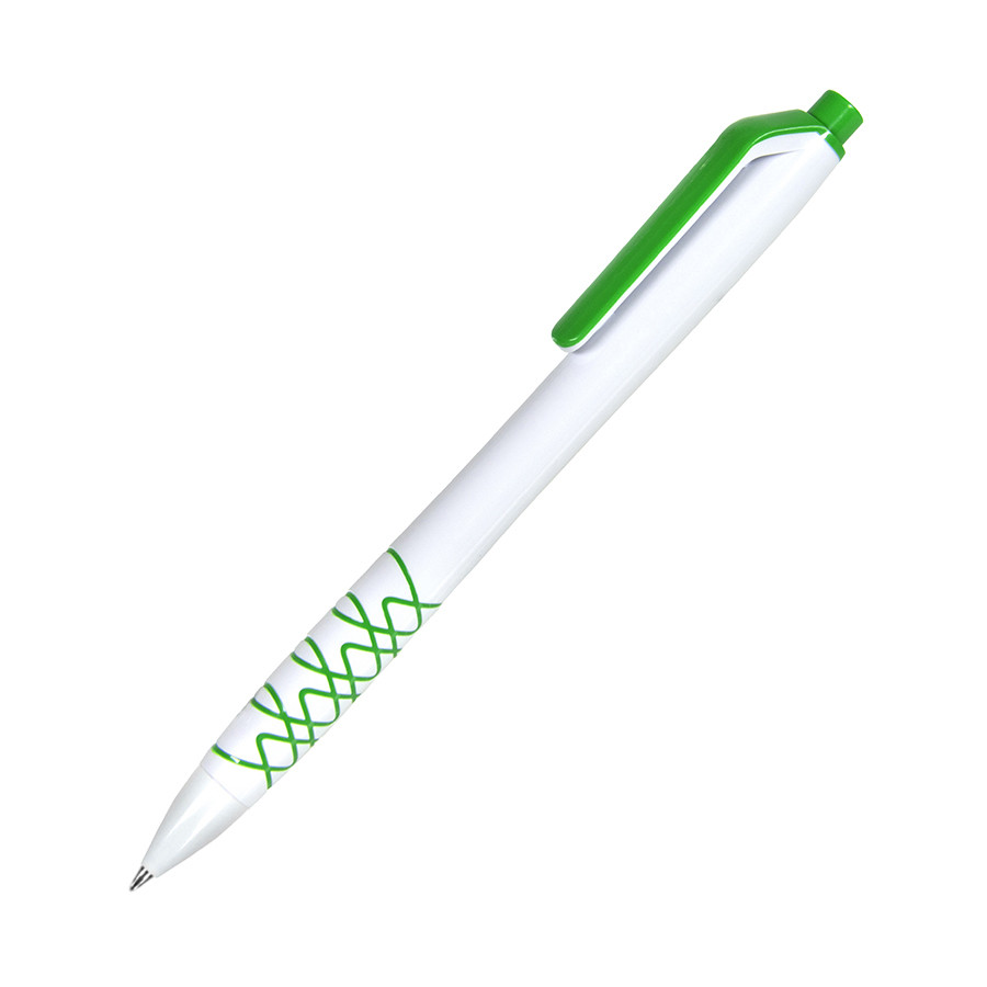 N11, ручка шариковая, зеленый, пластик