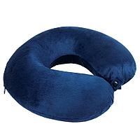 Подушка дорожная  "SOFT"; memory foam, микрофибра синий, фото 1