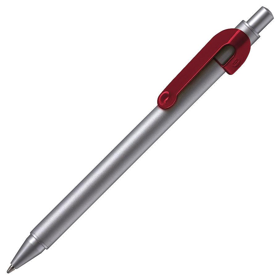SNAKE, ручка шариковая, бордовый, серебристый корпус, металл - фото 1 - id-p89719004