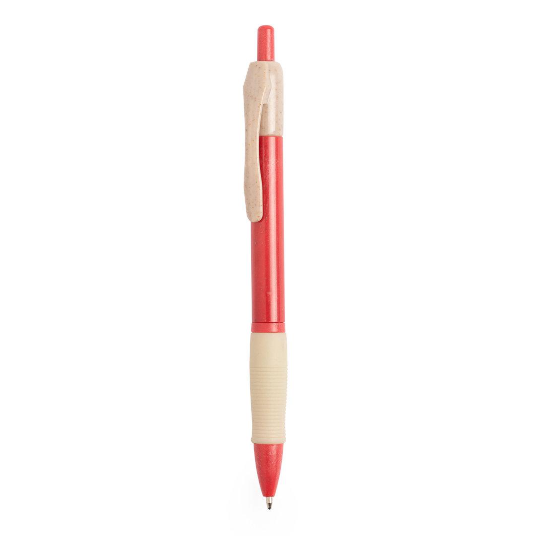 Ручка шариковая ROSDY, пластик с пшеничным волокном, красный