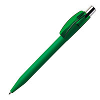 Ручка шариковая PIXEL, покрытие soft touch, зеленый, пластик