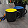 Кружка INTRO, черный с голубым, 350 мл, керамика, фото 6