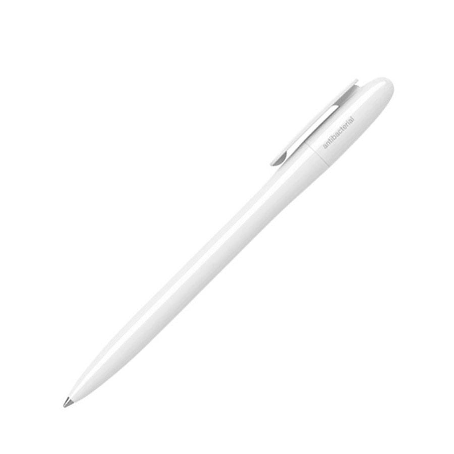 Ручка шариковая BAY AB, белый, антибактериальный пластик - фото 1 - id-p89719115