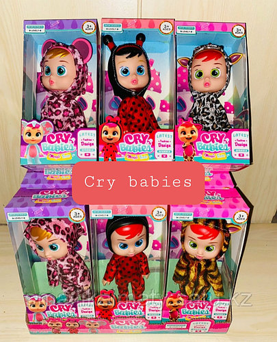 Кукла пупс Край Бэби (Cry Baby, аналог), с бутылочкой и соской (в  ассортименте) (id 89721095)