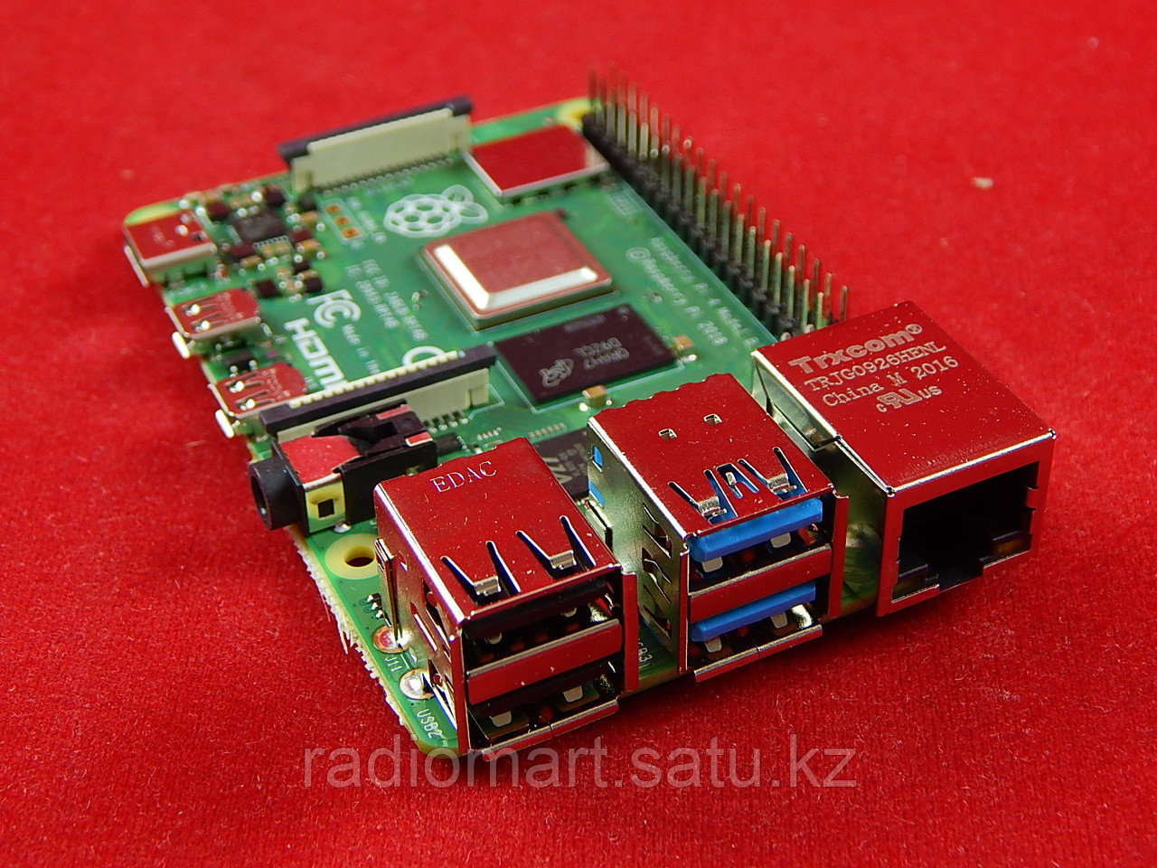 Микрокомпьютер Raspberry Pi 4 Model B, 8Гб - фото 1 - id-p89722699