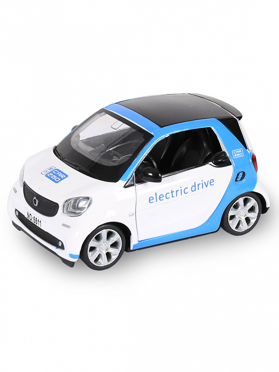 Модель машины Smart Fortwo 1:32 (11,5см) свет,звук, инерция 6611