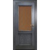 Дверь Вельми 1 со стеклом Ясень серая патина, 600