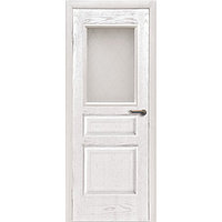 Дверь Вельми 2 со стеклом Белый ясень, 700