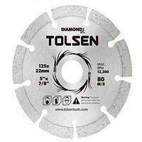 Diamond cutting blade 76703 Tolsen / Алмазный отрезной диск 125*22.2мм