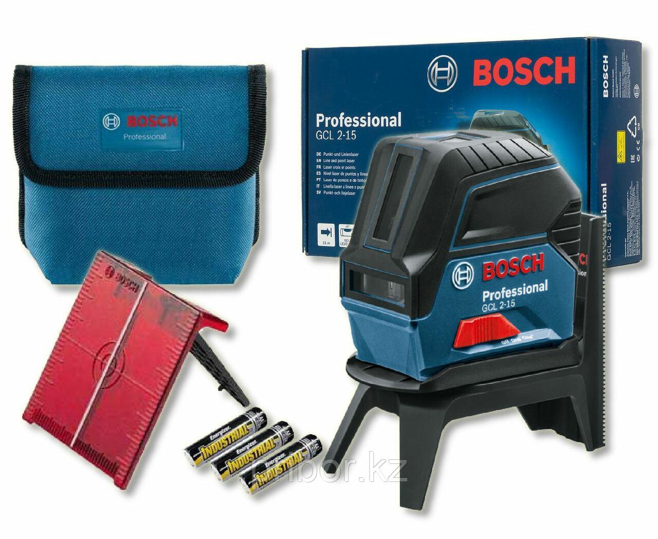 Bosch GCL 2-15 Комбинированный лазерный профессиональный нивелир. Внесен в реестр СИ РК - фото 2 - id-p89742266