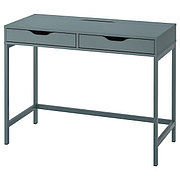 Стол писменный АЛЕКС серо-бирюзовый 100x48 см ИКЕА, IKEA
