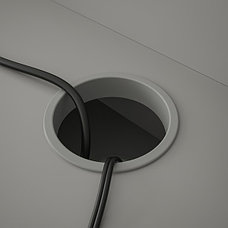 Стол письменный ХАУГА серый 100x45 см ИКЕА, IKEA, фото 3