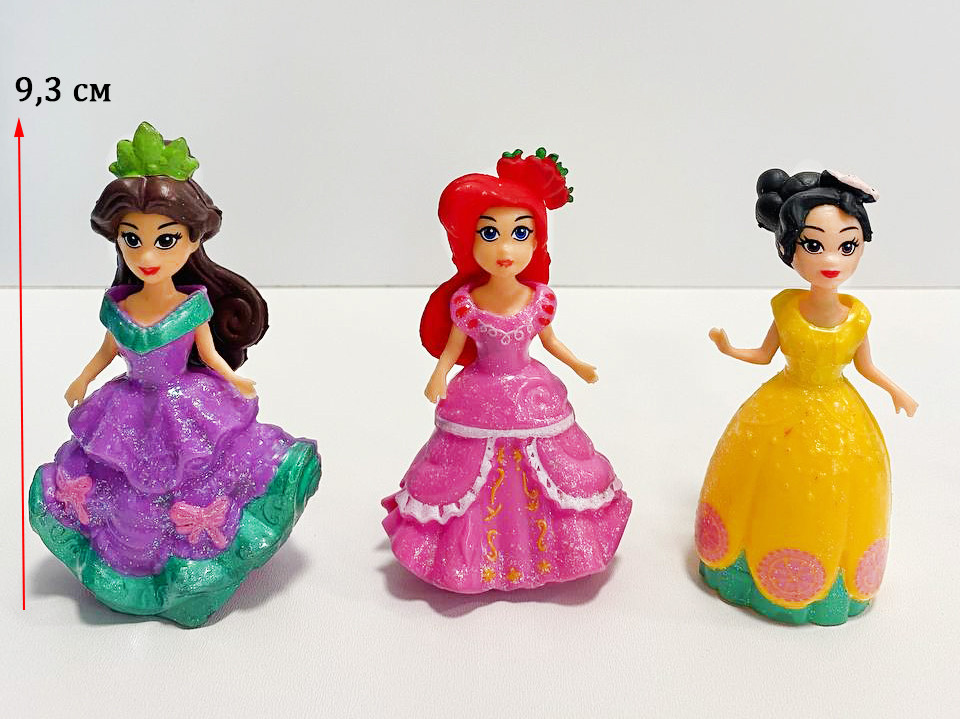 Игровой набор кукольный домик с 3 принцессами, 6 платьями и каретой с лошадью со светомузыкой Холодное сердце - фото 4 - id-p89742842