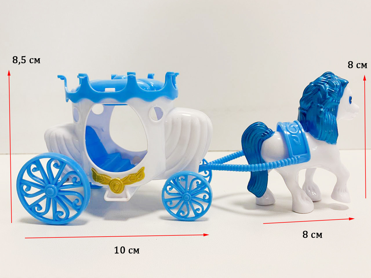 Игровой набор кукольный домик с 3 принцессами, 6 платьями и каретой с лошадью со светомузыкой Холодное сердце - фото 5 - id-p89742842