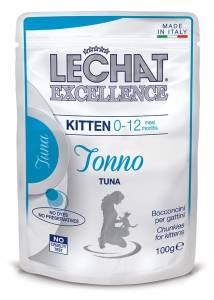 1797 Lechat Excellence Kitten Tuna, кусочки для котят с тунцом, пауч 100 гр.