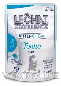 1797 Lechat Excellence Kitten Tuna, кусочки для котят с тунцом, пауч 100 гр. - фото 1 - id-p89748462