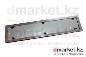 Рамка для номера, металлическая, хром, антивандальная