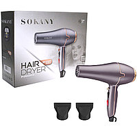 Фен для волос профессиональный с 2 режимами скорости 2 режима температуры 2 насадки Sokany SK8807