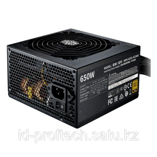 Блок питания CoolerMaster MWE GOLD 650 V2 500-750W Non Modular, 80+ GOLD MPE-6501-ACAAG-EU
