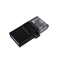 USB-накопитель Kingston DTDUO3G2/64GB 64GB Чёрный, фото 1