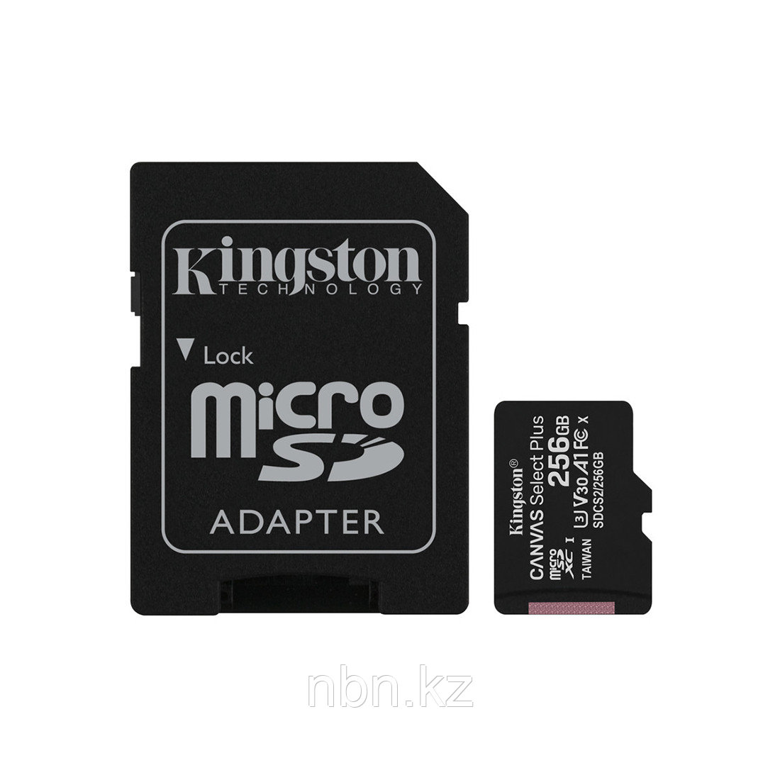Карта памяти Kingston SDCS2/256GB Class 10 256GB + адаптер - фото 1 - id-p89762259