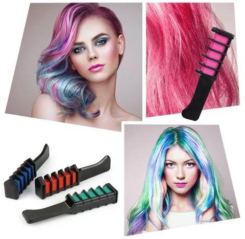 Комплект из 6 гребней с мелками для временного окрашивания волос Hair Chalk - фото 2 - id-p89764843