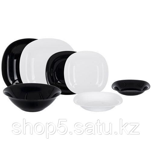 DIWALI BLACK/WHITE столовый сервиз на 6 персон из 19 предметов, шт