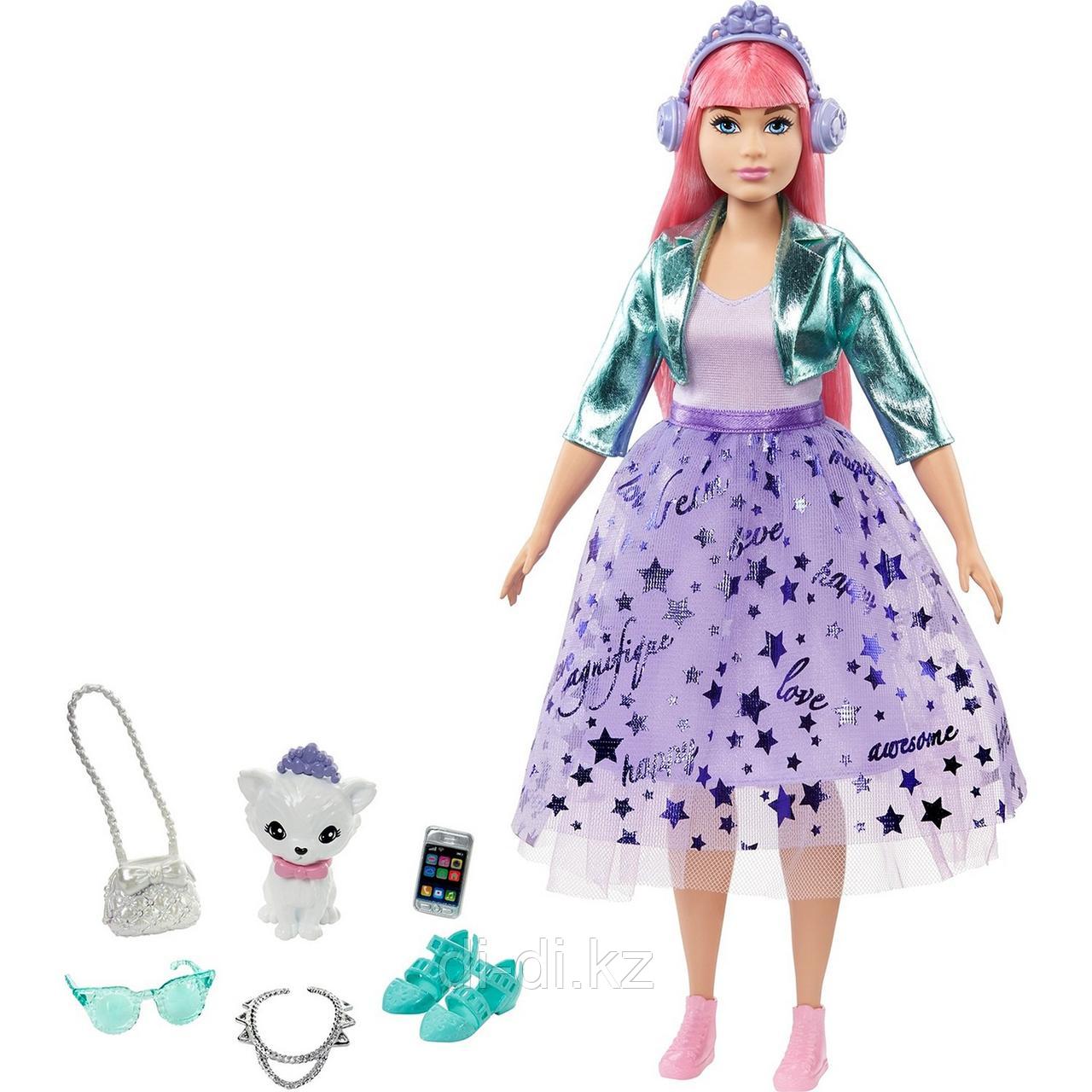 Mattel Barbie Кукла Нарядная принцесса Барби с розовыми волосами GML77