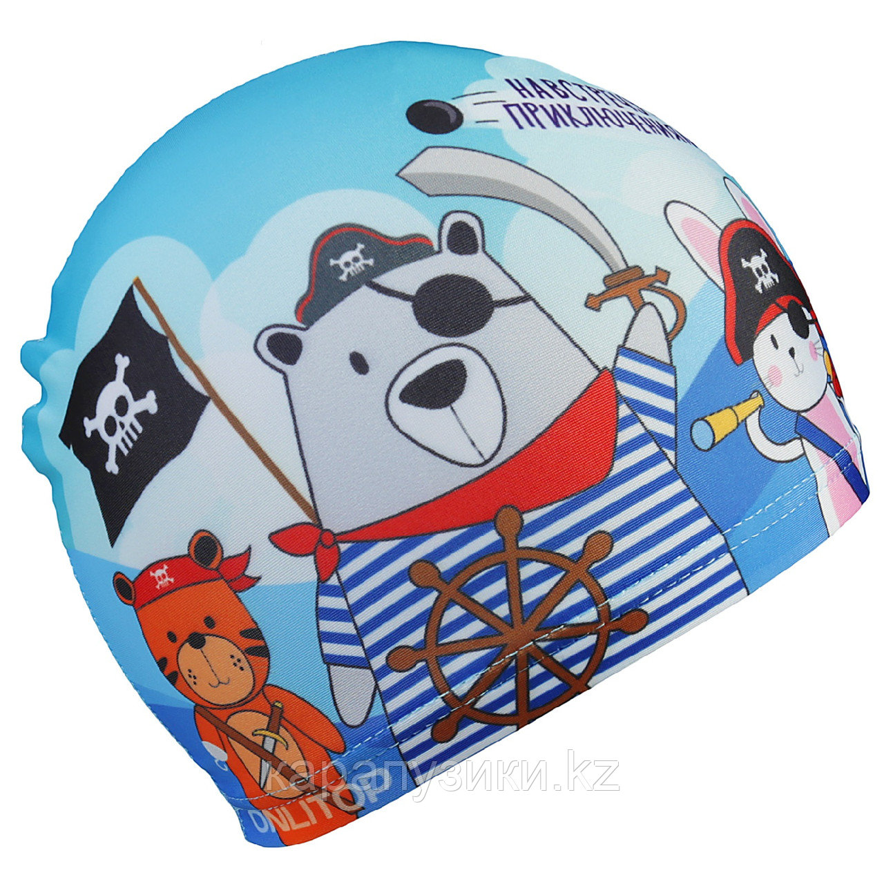 Детская шапка для бассейна пират - фото 1 - id-p89777582